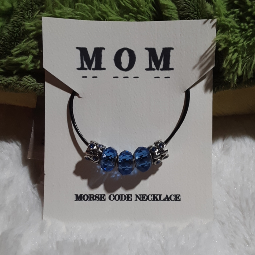 Mom Morse Code Necklace 25$